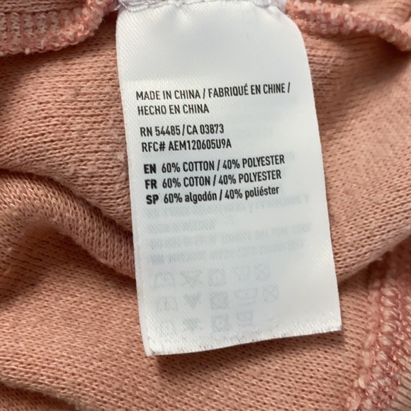 AE Pink Fleece Pullover Hoodie - Picture 7 of 7